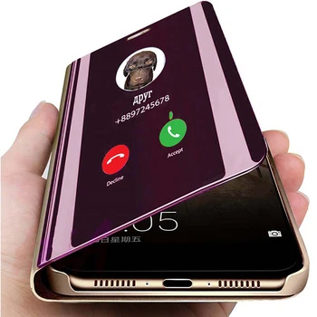 Luxus okos tükör flip telefon esetében A Szuper 8 9 Pro 8 TONNA 7 7T Pro 6 6 TONNA Tükör telefon esetében