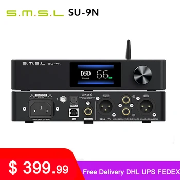 SMSL SU-9n ES9038PRO DAC Bluetooth 5.0 DSD512 PCM768kHz/32Bit Távirányítóval SU9N Hi-Res Dekóder