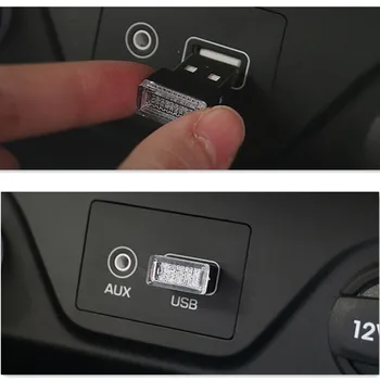 Autó, Mini USB, LED-es Belső Dekoratív Fényt a KIA Rio Sorento Sportage Ceed k2 K3 K4 K5 K7 K9 KX3 K3S Sportage R Forte Lélek Cad