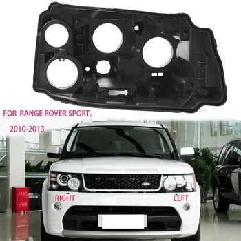 a Range Rover sport shell Fényszóró fekete burkolat búra Fekete lámpaernyő Fényszóró alap objektívvel fekete esetben autó csuklyát wrap 2010