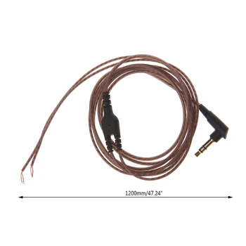 3,5 mm-es OFC Core 3-Pólusú Jack, Fejhallgató-Audio Kábel DIY Fülhallgató Karbantartás Drót