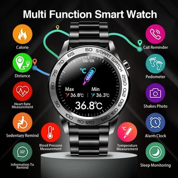 2021 Intelligens Karóra Férfi Lépésszámláló Órák GPS-Sport, Fitness Tracker Full Touch Hőmérséklet Vízálló Smartwatch Az Android-IOS