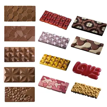 3D Geometria Drágaköveket Design Csokoládé Szilikon Penész DIY Fondant Candy Formához