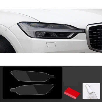 fekete átlátszó autó fényszóró védő fólia anti-semmiből matricát volvo xc60 2017 2018 2019 2020 2021 2022 tartozékok