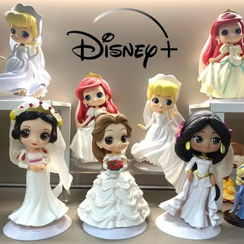 Disney Hercegnő Hamupipőke Belle&Ariel Esküvői Ruha akciófigurák PVC Modell Babák Torta Topper Autó Dekoráció Játékok Lányoknak