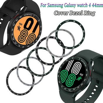 Fém Előlap Gyűrű Samsung Galaxy Óra 4 44mm Karkötő Gyűrű Tárcsa Skála Sebesség Tachymeter Fém borítás Watch4 Védelem Lökhárító