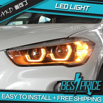 AKD Autó Hajformázó Fej Lámpa BMW X1 Fényszórók 2016-2019 F48 F49 LED Fényszóró DRL Hid Bi-Xenon Auto Tartozékok