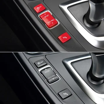 Piros, illetve fekete Eco Pro sport konzol, csúszásmentes radar érzékelő, kapcsoló gomb BMW F20 F21 F22 F23 F30 F34 F35 F32 f33 f36