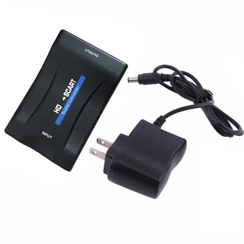 1080P HD HDMI-kompatibilis SCART Videó, Audio Előkelő Átalakító AV Jelet Adapter Vevő DVD, Laptop, PC, Scart Monitor TV