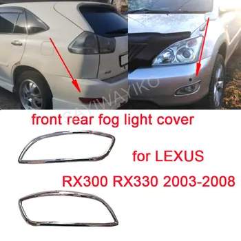 ABS Króm Lexus RX300 RX330 2003-2008 első lámpa fedél hátsó lámpa fedél ködlámpa fedelét, autós kiegészítők, autó stílus