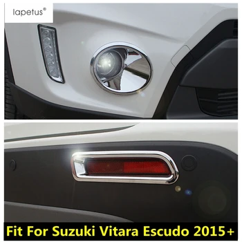 Tartozékok Suzuki Vitara Escudo 2015 - 2020-Ig Első Hátsó Ködlámpa Lámpa Fék Keret Gyűrű Berendezés Fedelét, Trim ABS Króm Külső