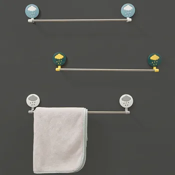 Törülközőtartó ingyenes perforált fürdőszoba fürdőszoba varrat nélküli öntapadós rack horog falra szerelhető rozsdamentes acél törölközőtartó