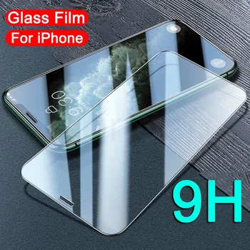 9H Edzett Üveg az iPhone 11 Pro XS Max XR-X Üveg iPhone 5 5S SE 2020 5C Képernyő Védő táska Fedelét Film