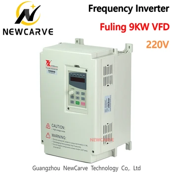 CNC VFD Inverter FuLing 9KW Frekvencia Átalakító VFD Inverter 9KW 220V ATC-Főorsó Motor NEWCARVE