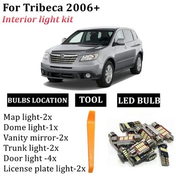 13x Autó LED Izzók Belső Csomag Készlet 2006-2011 2012 2013 2014 Subaru Tribeca Térkép Kupola Csomagtartóban Rendszám Fény Lámpa