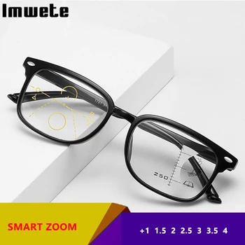 Imwete Új, Progresszív Multi Fókusz Anti-Kék Fény Olvasó Szemüveg Intelligens Zoom Távolság Közelében Bifokális Szemüveget A Férfiak Nők
