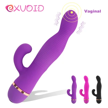 EXVOID G-Spot Vibrátor Vibrátor, Szilikon AV Stick 20 Sebesség Nyúl Vibrátorok Nőknek Erotikus Vagina Klitorisz stimulátor Szex Shop