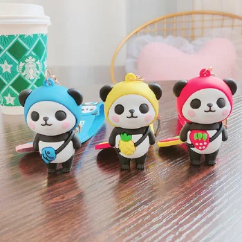 Rajzfilm Anime Panda kulcstartó Aranyos Baba, Medál, Kulcstartó Női Férfi Hátizsák Autó Varázsa kulcstartó Ajándék