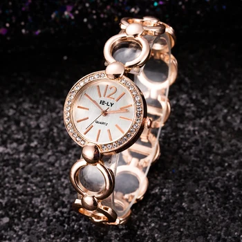 Új Luxus Rozsdamentes Acél Női Karóra Női Karóra Női Óra Kvarc Óra Egyszerű Hodinky Reloj Mujer Montre Femme