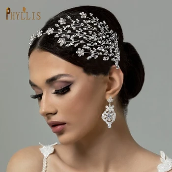 A253 Cirkon Esküvői Fejpánt Női Fejdíszek Luxus Menyasszonyi Levél Fejdísz Tervező Hairband Hercegnő Korona Szülinapi Fejdísz