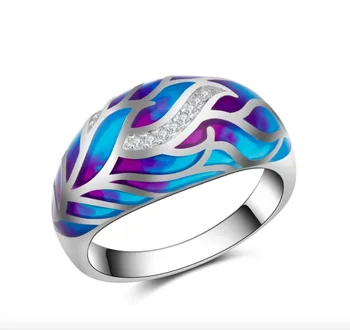 2021 szeptember gyűjtemények alufelni Üveg Kő Gyűrűk Férfi Nők Ékszer, Ajándék, Esküvői Gyűrű Mix Stílus, színek