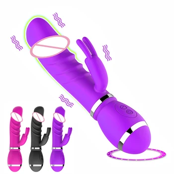12 Sebesség Nyúl Vibrátort a Nők, Realisztikus Dildó Vibrátor G-Spot Vibrátor Klitorisz Stimulátor Női Szexuális Játékok