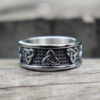 2019 Divat Viking Kelta Férfi Gyűrű Északi Három-dimenziós, Egy Gyűrű Férfi Esküvői Személyiség Luxus Kiegészítők, Ékszerek