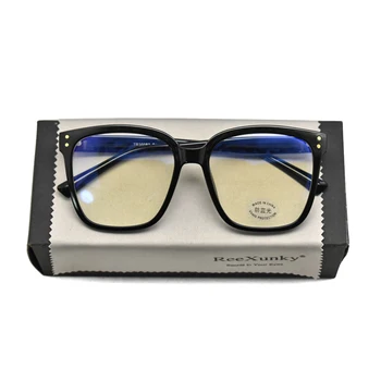 Új 2021 Unisex Kék Fény Blokkoló Számítógépes Szemüveg Női Divat TR90 Keret Vintage Tér Szemüveg Anti Terhelését Szemüveg