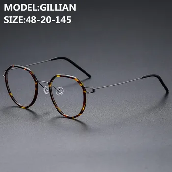 Dánia Márka, Design Titán Ötvözet, Szemüveg Keret, Nincs Csavar A Nők Olvasás Szemüvegkeretek Férfiak Rövidlátás Receptet Szemüveg