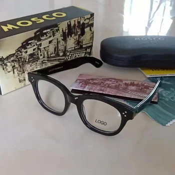 Johnny Depp Szemüveg Férfiak Nők ZOLMAN Optikai Szemüveg Keret-Acetát Keret Számítógépes Védőszemüveg Átlátszó Lencse Vintage