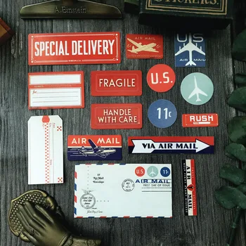 Évjárat Kezét Figyelembe Vastag Kártya DIY Scrapbook Szemét Journal Légiközlekedési Logó Dekoratív Papír Dekoráció Anyag