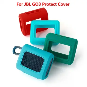 Legújabb Szilikon védőtok JBL GO3 Védeni Fedezze Hordozható Okos Hangszóró Tároló Shell Utazási Szállító Hüvely