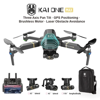 KAIONE MAX GPS Profi RC Drón, 8K HD Kamera, 3-Tengelyes Gimbal Automatikus Akadály Elkerülése Brushless Quadcopter Játékok