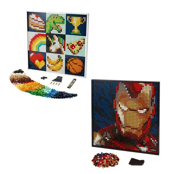 4138PCS Pixel Art Mozaik Festmény Avatar Hősök Épület-Blokk Tégla Ajándék Gyerek Diy Játék 31199 21226