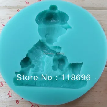Új stílusú nagy nagykereskedelmi forró eladó ski fiú csokoládé szilícium penész fondant Torta dekoráció penész