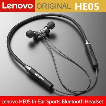 Lenovo HE05 Bluetooth Fülhallgató Vezeték nélküli Fülhallgató Mágneses Neckband Fülhallgató Vízálló Sport Fülhallgató Mikrofon zajszűrő