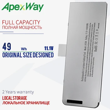 Apexway 49Wh 10,8 V-os laptop akkumulátor A1280 Apple MacBook 13