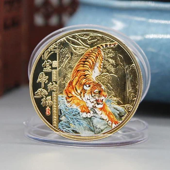 2022-Ig Kína Új Év Tigris Eredeti Emlékérme Tigris Év Érmék