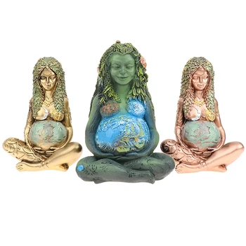 Gaia Földanya Istennő Szobor Figura Kerti Dísz, Otthon Dekoráció, Kézműves