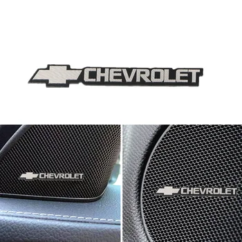 4db Autó stílus hangszóró alumínium 3D matrica hang matricák Chevrolet Captiva Colorado Cruze Szikra Malibu Auto Tartozékok