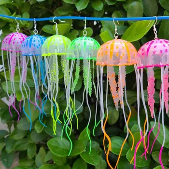 Medúza Fülbevaló Fesztivál Hableány Ékszerek Rave Neon UV Fény-Óceán Tengeri Polip Sün Víz alatti Tengeri Élet a Medált