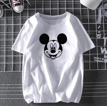 Nyári Alkalmi Női Disney Rajzfilm Mickey póló Blúz Túlméretezett póló Ulzzang Streetwear Harajuku Rövid ujjú póló