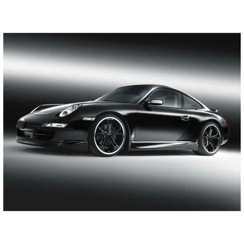 Porsche 911 Fekete Luxus VERSENY Sport Autó Cuadros HD Dekoratív Plakátok Wall Art Képek Vászon Festmények, Hálószoba, lakberendezés