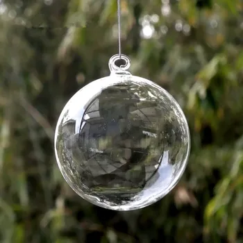 Átmérő=15cm Nagy Méretű Karácsonyi Labdát Átlátszó üveggömb Hotel Iskolai Ablak Esküvői Dekoráció Lógó Medál