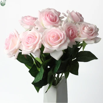 (BUY 2LOT EXTRA 10%KEDVEZMÉNY) 11Pieces/Sok Home/Esküvői Dekoráció Mesterséges Virág, Menyasszony Csokor, Latex Igazi Érintse meg a Rózsa a Virágok