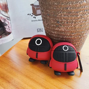 Tintahal Játék AirPods Fejhallgató Esetében AirPods 1 2 3 Pro Szilikon Vezeték Nélküli Bluetooth Headset Borító Nagyon Felújított