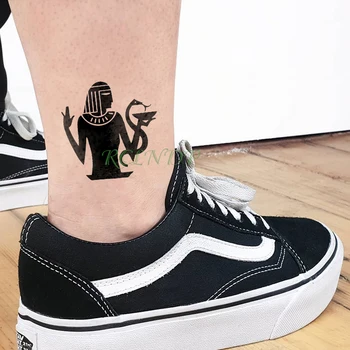 Vízálló Ideiglenes Tetoválás Matrica Ókori Egyiptom kígyó Hamis Tatto Flash Tetoválás Tatouage kéz, láb, kar, has A Férfiak a Nők lány