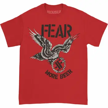 A félelem, a Férfiak a Félelem - Több Sört póló Piros