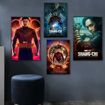A Marvel Új Filmje Shang-Chi, a Legenda, a Tíz Gyűrű Szuperhős HD Poszter Nyomtatás Vászon Festmény Haza Nappali Art Dekor