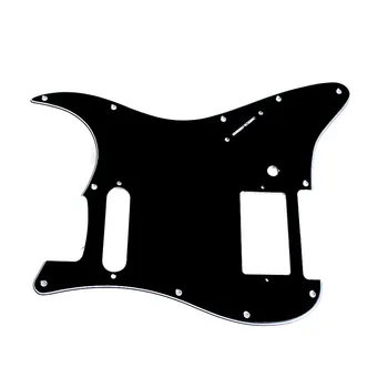 3Ply Gitár Pickguard a Fender Stratocaster Strat HS Egyetlen Humbucker Fekete